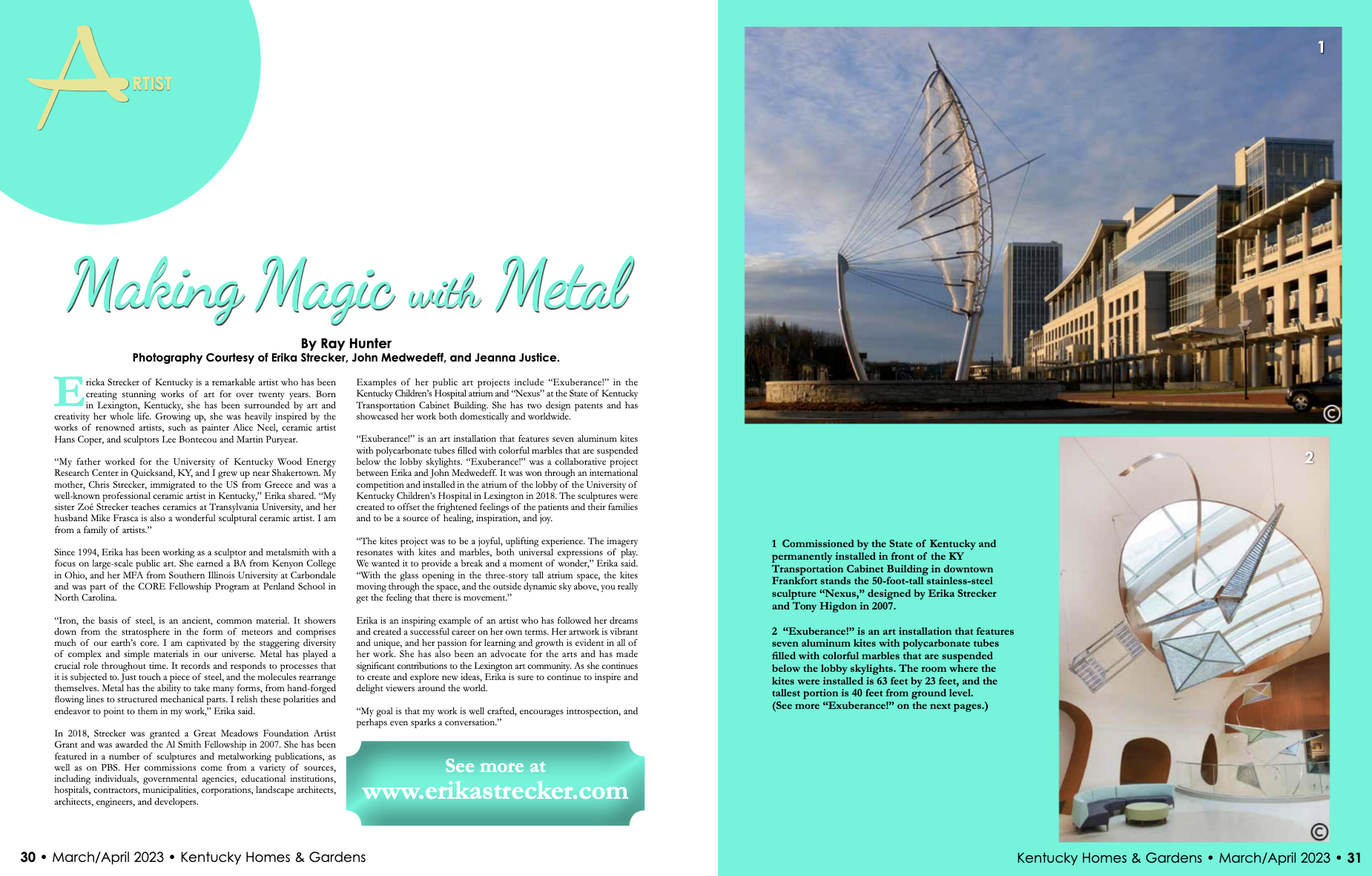 Making Magic with Metal — Kentucky Homes & Gardens feature spread